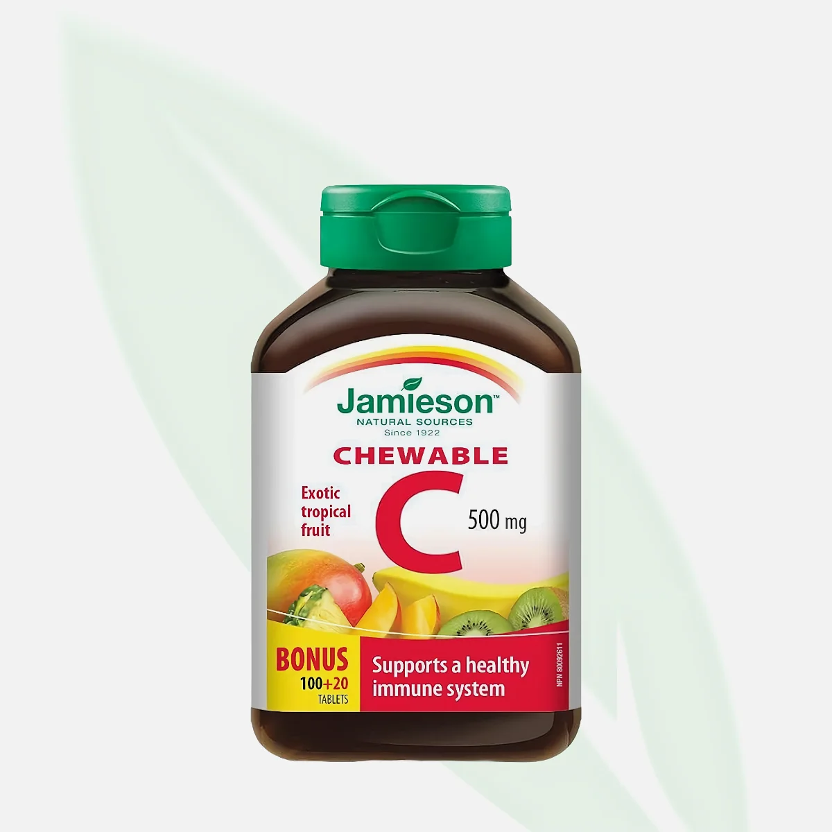 JAMIESON Vitamin C 500mg Chewable Orange Flavour 120 Tablets