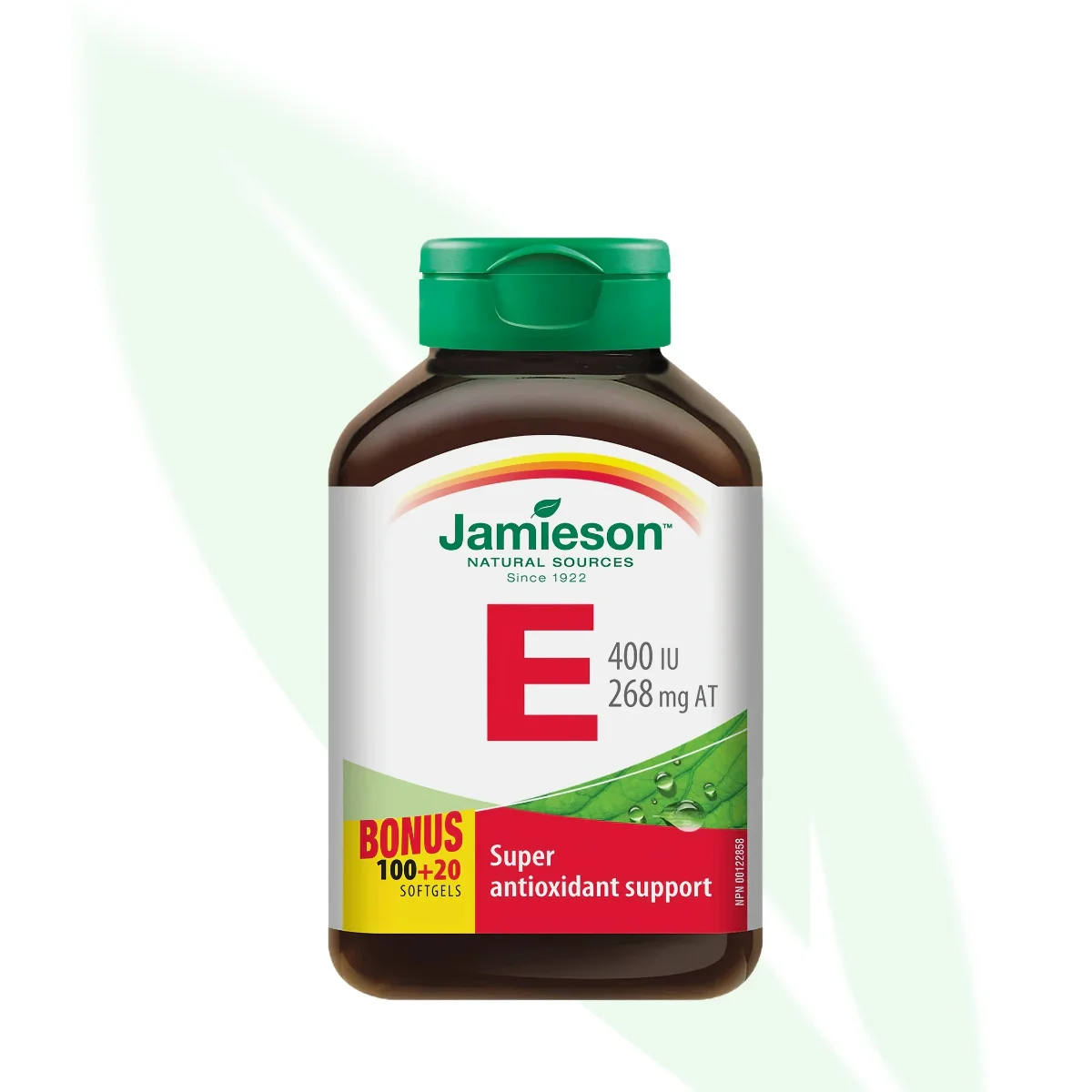 JAMIESON Vitamin E Natural Source 400 IU 120 Softgels