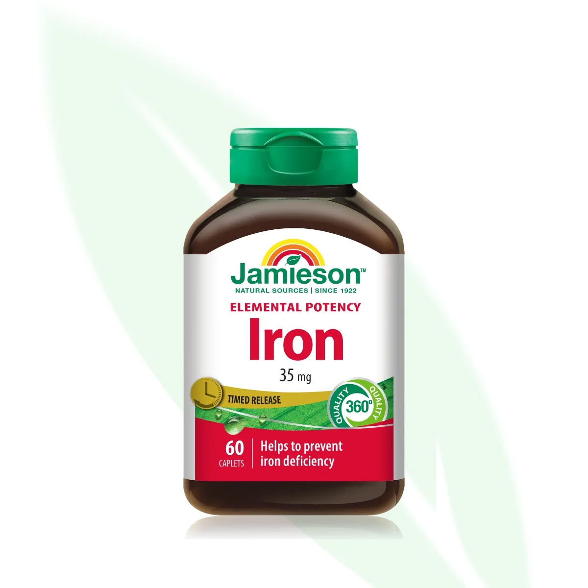 JAMIESON Sustained-Release Iron 35mg Blood Health 60 Capsules