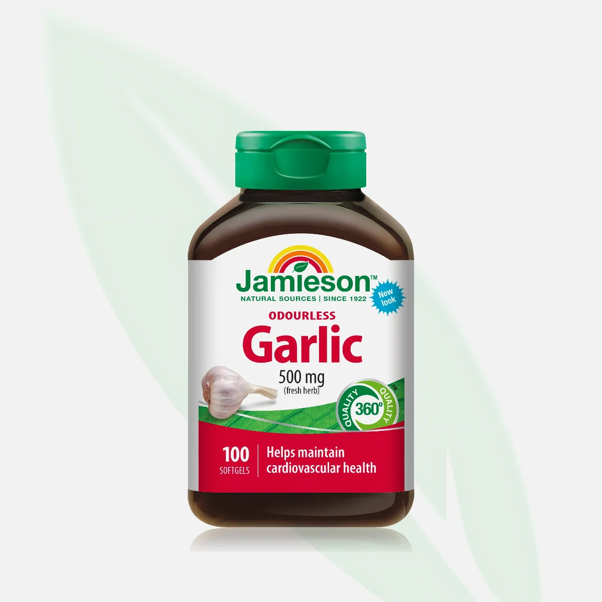 JAMIESON Odourless Garlic 500mg 100 Softgels