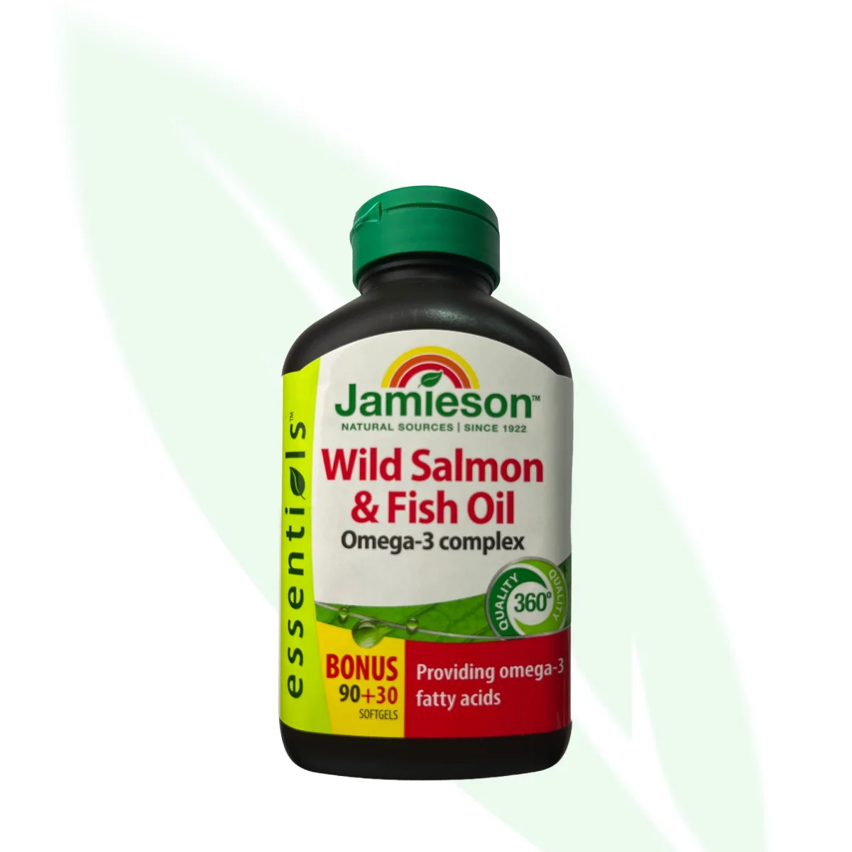JAMIESON أوميغا-3 زيت السلمون والأسماك 1000 مغ 120 كبسولة JAMIESON أوميغا-3 زيت السلمون والأسماك 1000 مغ 120 كبسولة