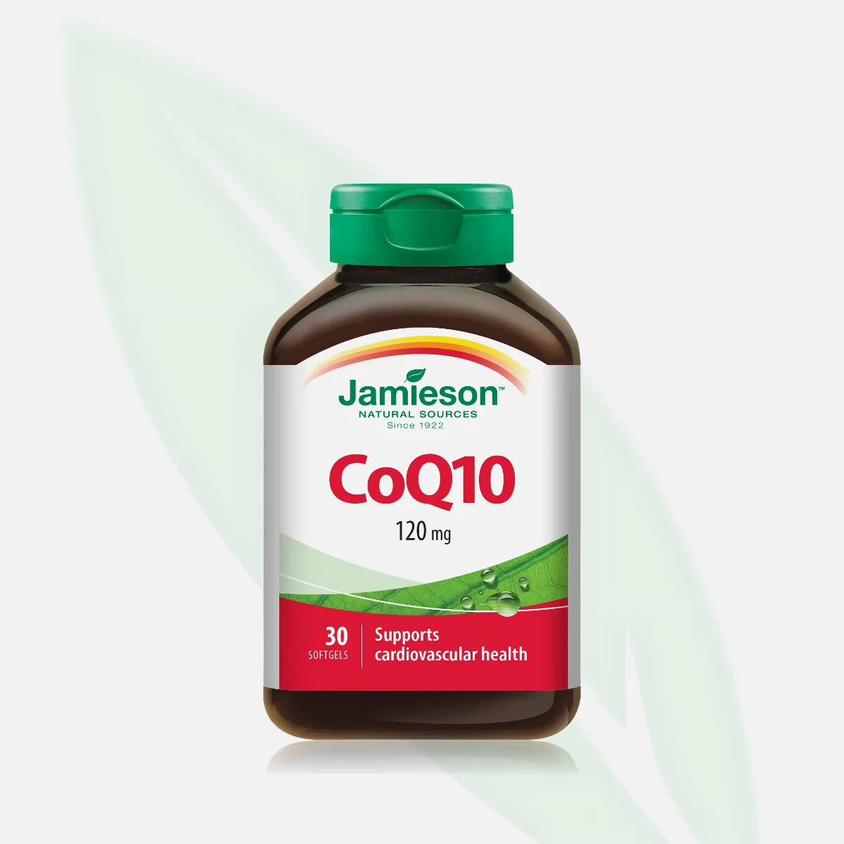 JAMIESON كوانزيم Q10 دعم صحة القلب والطاقة الخلوية 120 مغ 30 كبسولة