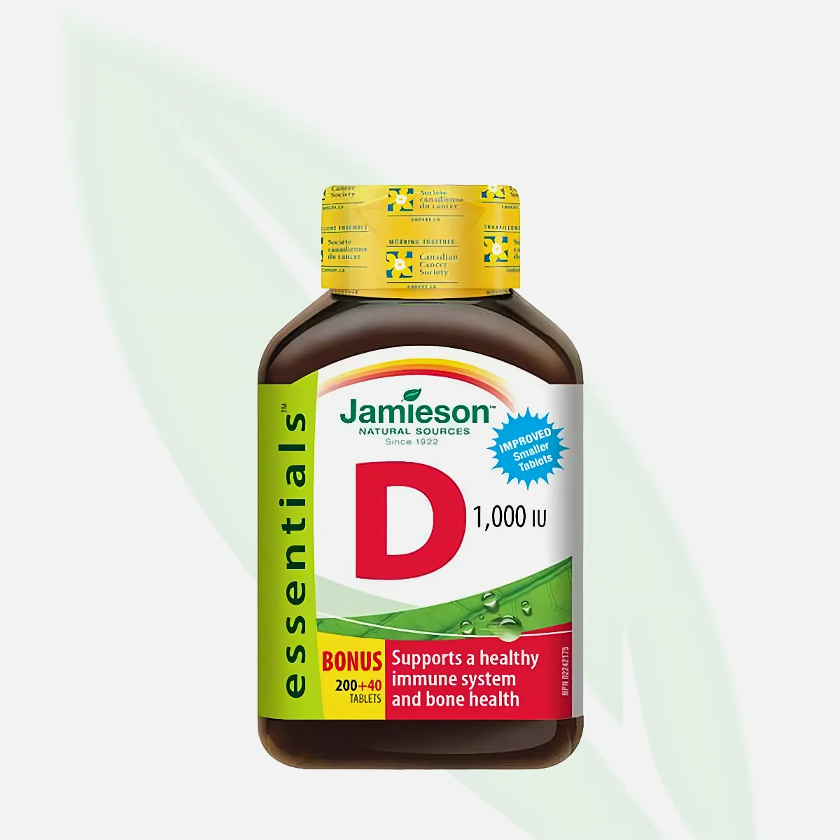 JAMIESON Vitamin D3 1000 IU Easy-Swallow Tablets 240 Tablets