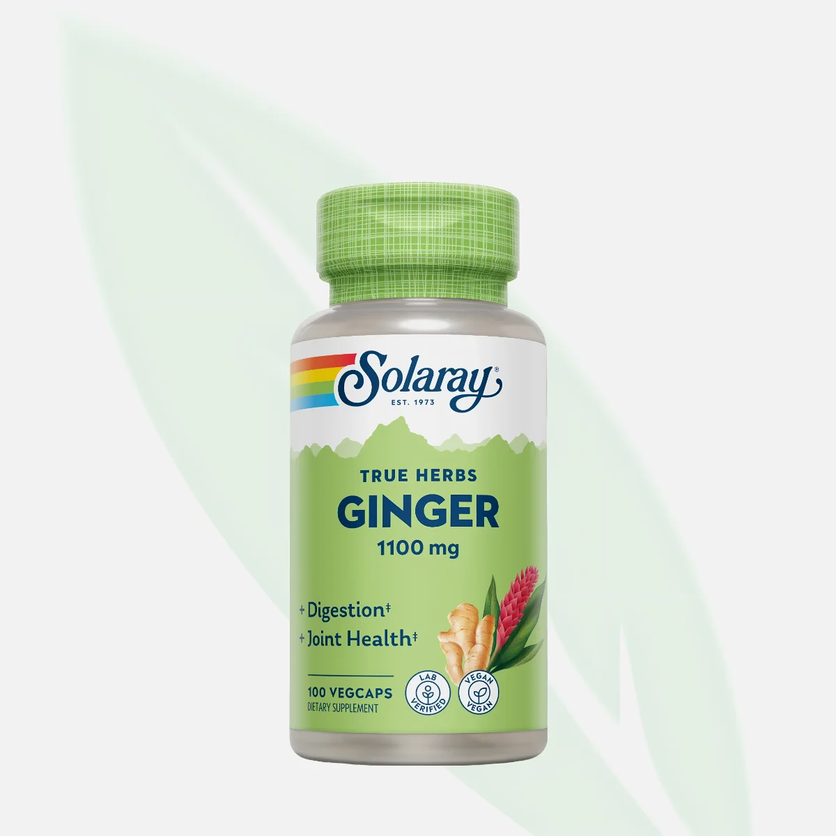 SOLARAY True Herbs Ginger Root 1100mg 100 VegCaps