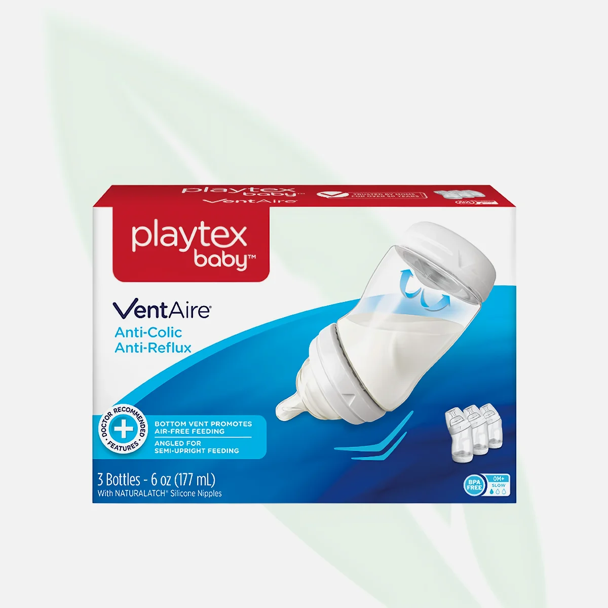 PLAYTEX VentAire Anti-Colic Anti-Reflux Baby Bottle 6oz