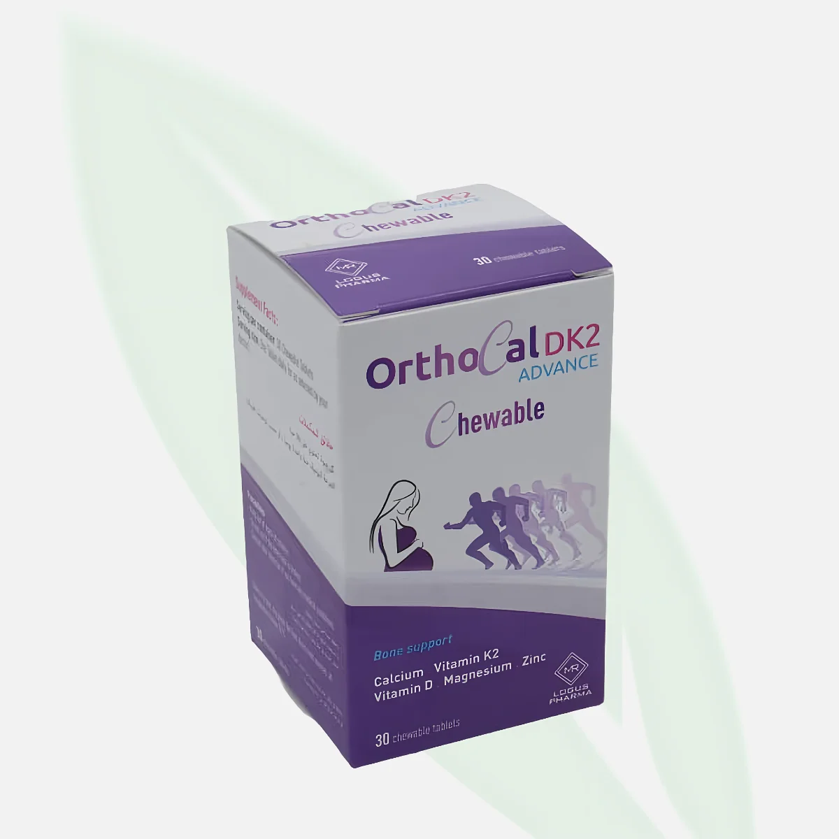 ORTHOCAL DK2 Advance أقراص صحة العظام بالكالسيوم وفيتامين K2 و D3
