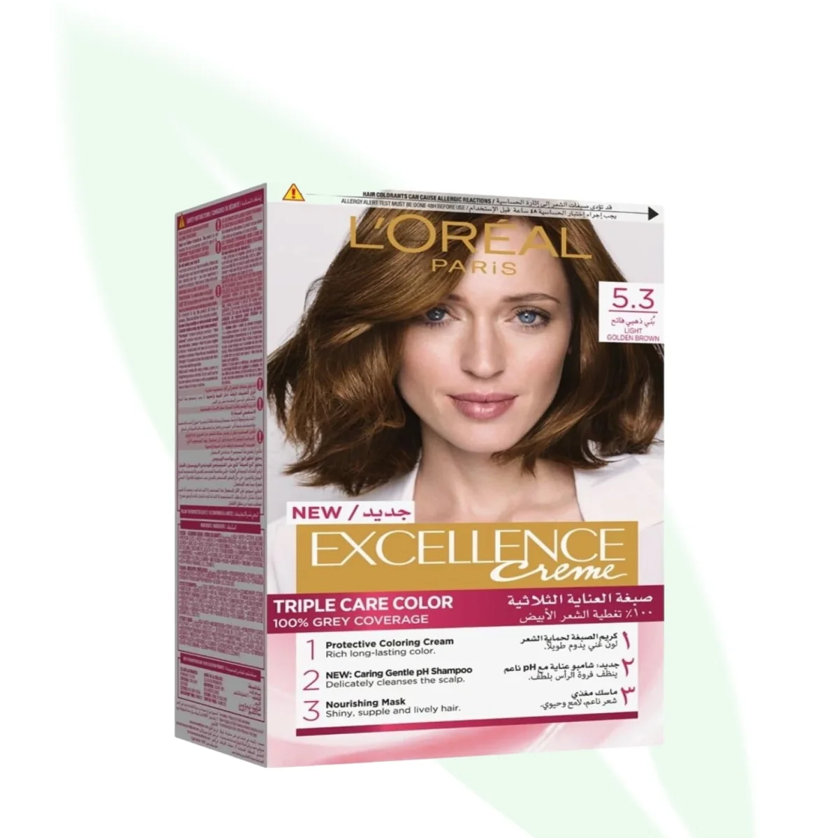 L'OREAL Excellence Crème Permanent Hair Color Shade 5.3 Golden Brown