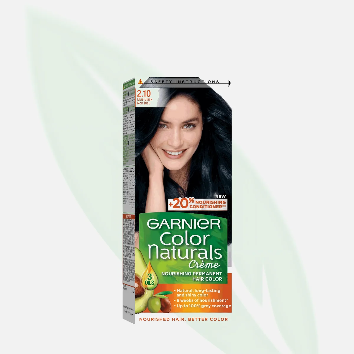 GARNIER Color Naturals Permanent Hair Color Blue Black 2.10