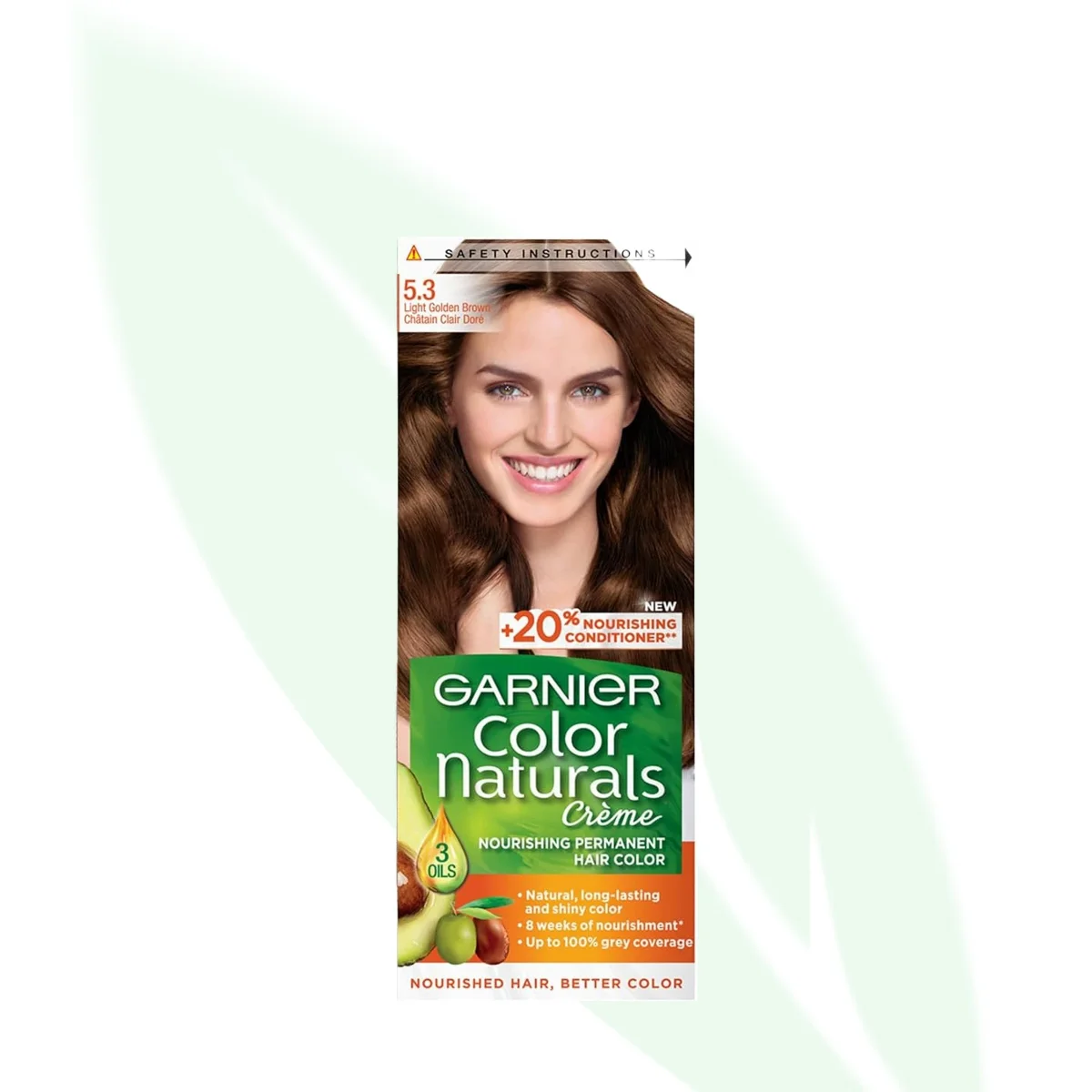 Garnier Color Naturals Permanent Hair Color 5.3 Light Golden Brown