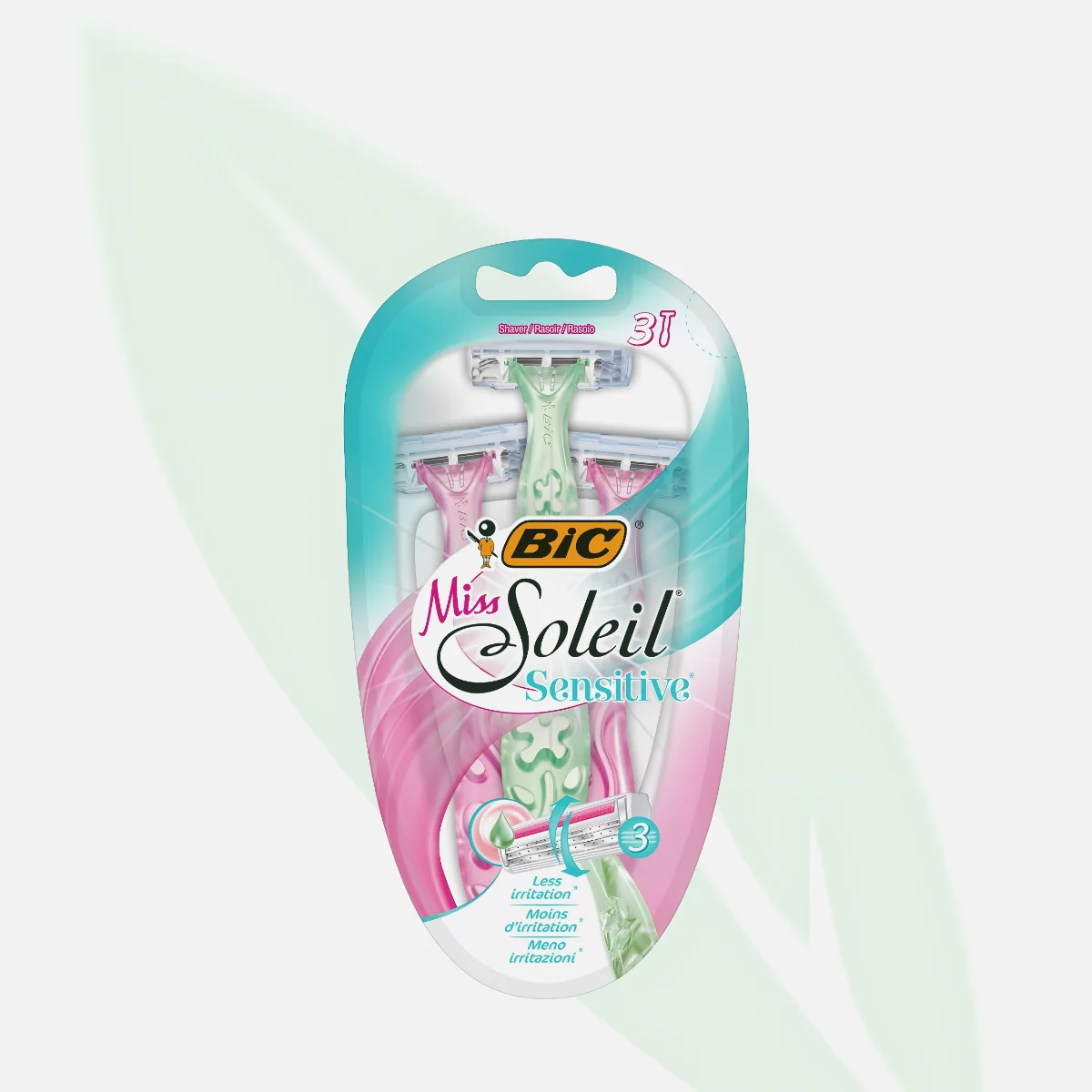 BIC Soleil Miss Triple-Blade Disposable Razor for Women Assorted Colors BIC Soleil Miss Triple-Blade Disposable Razor for Women Assorted Colors