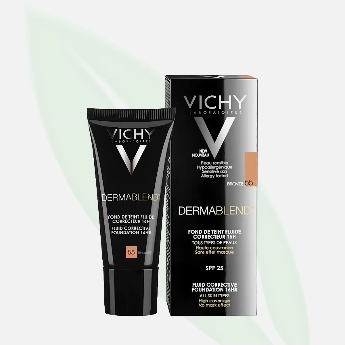 VICHY Dermablend كريم أساس تصحيحي عالي التغطية درجة 55 برونز 30 مل