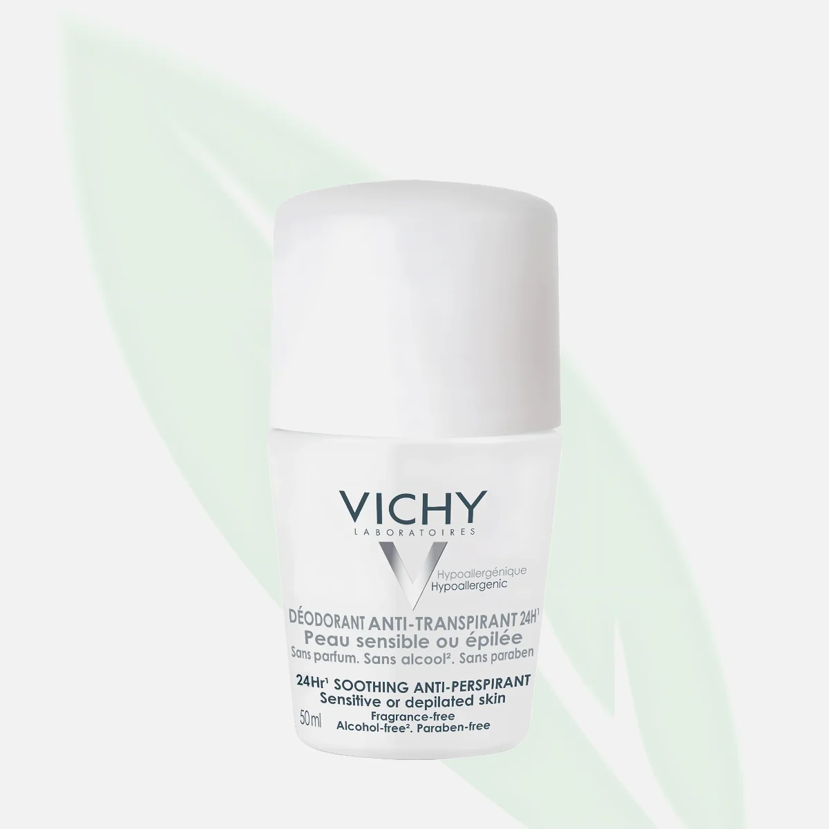 VICHY مزيل عرق مهدّئ للبشرة الحسّاسة بدون عطر حماية 48 ساعة 50 مل