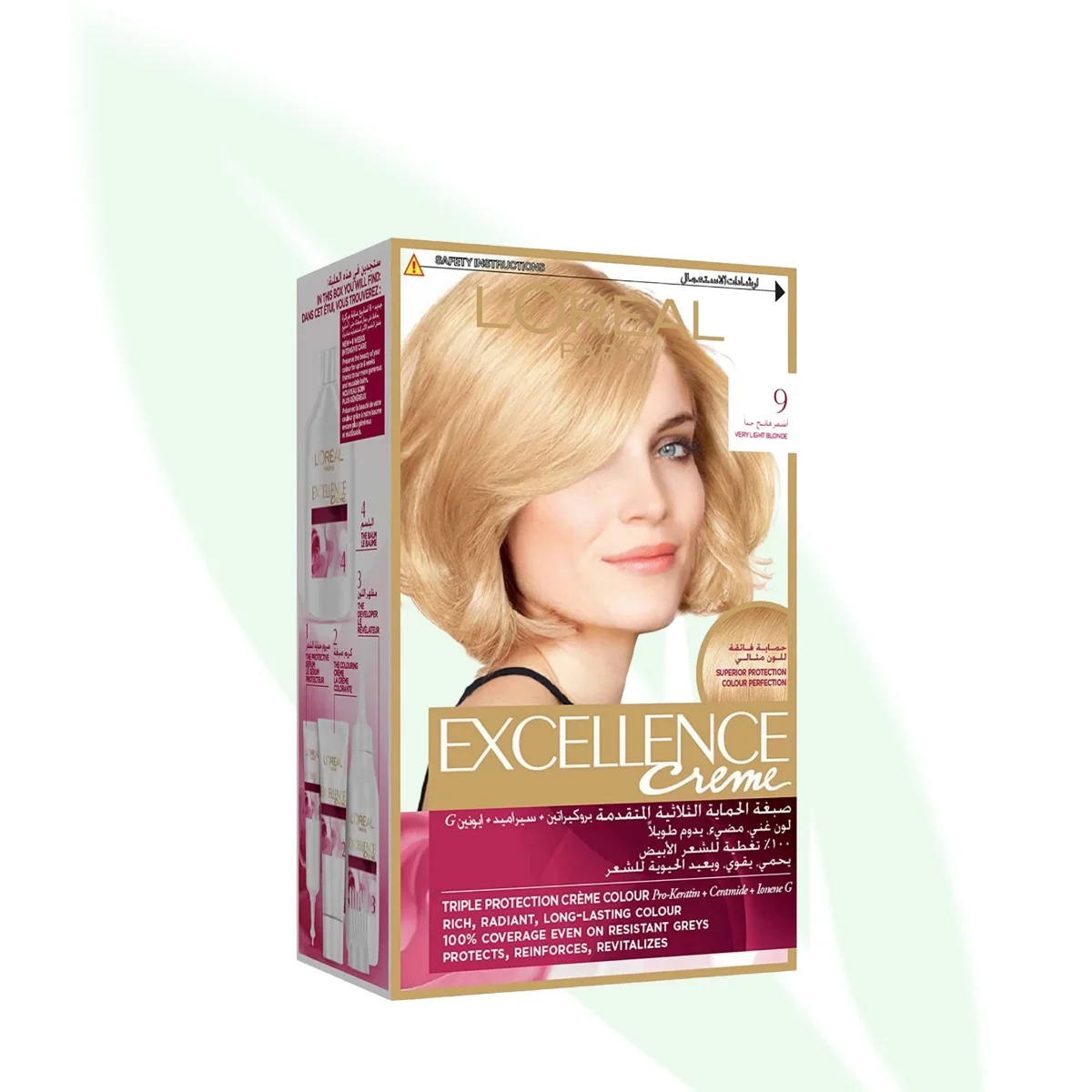 L'OREAL Excellence Creme Permanent Hair Color 9 Very Light Blonde