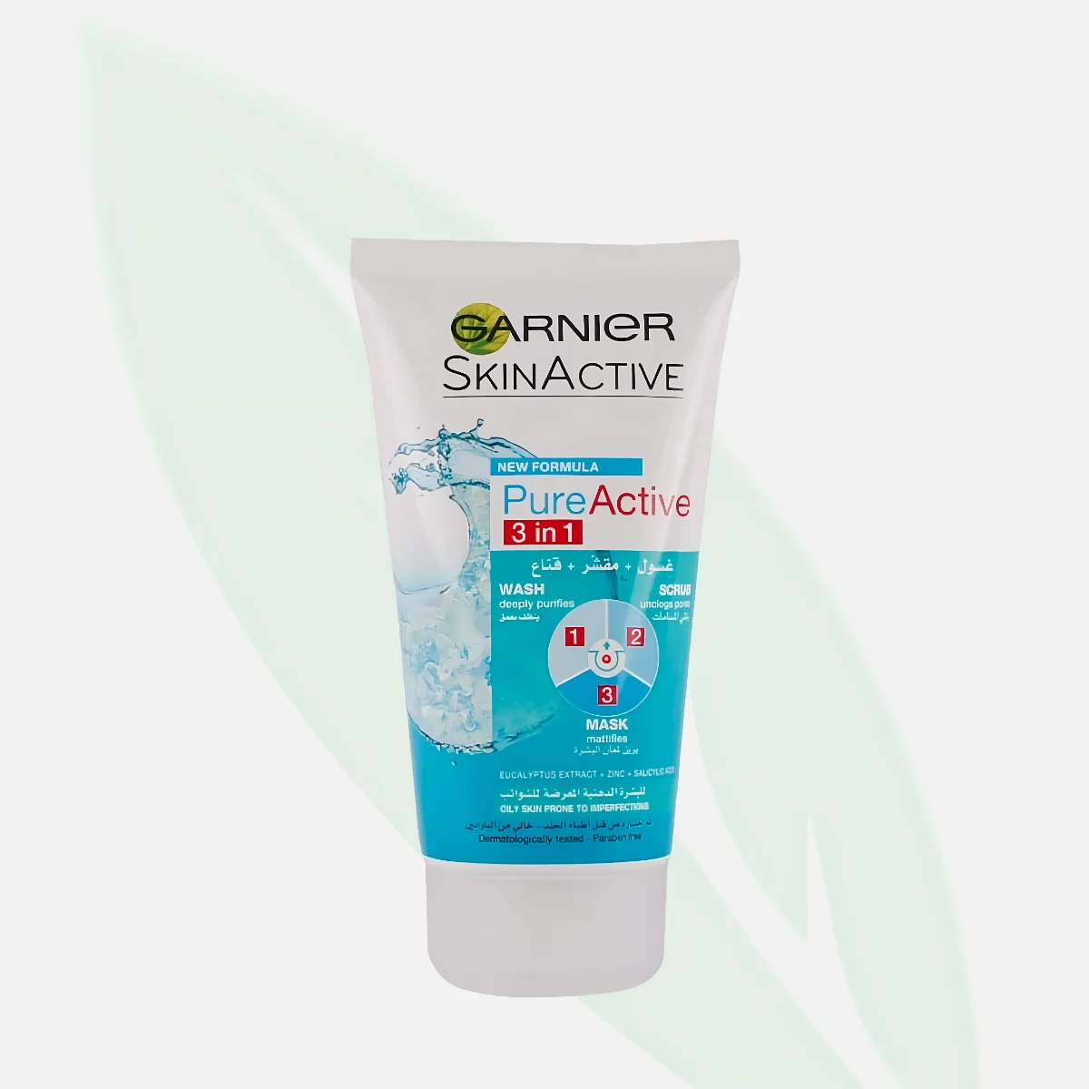 GARNIER Pure Active 3in1 Charcoal Wash Scrub Mask