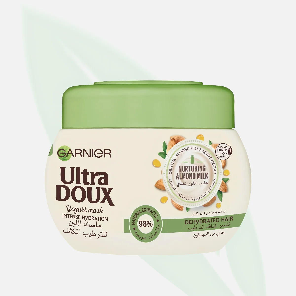 GARNIER ماسك حليب اللوز المغذّي للشعر العادي إلى الجاف 300 مل