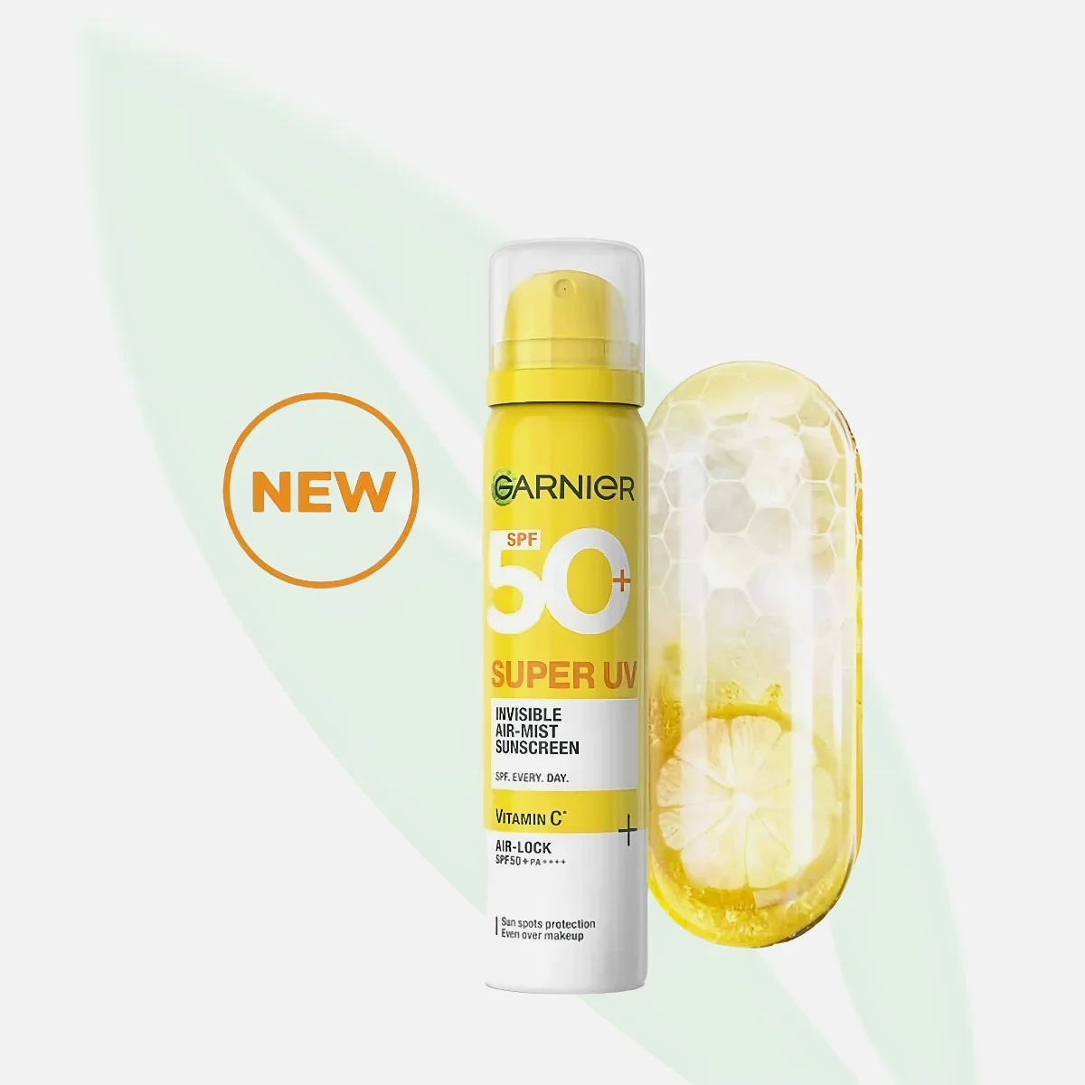 GARNIER Super UV Invisible Air-Mist Sunscreen SPF 50+ Vitamin C 75ml