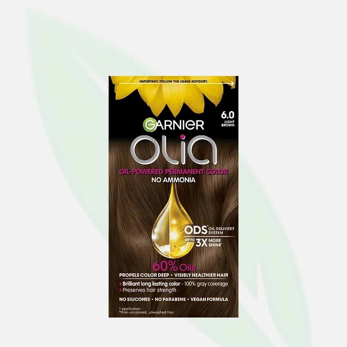 GARNIER Olia Permanent Hair Color 6.0 Light Brown