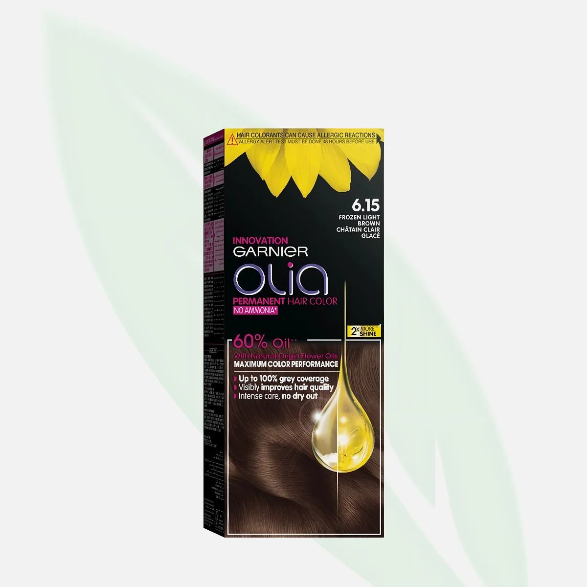 GARNIER Olia Permanent Hair Color 6.15 Frozen Light Brown