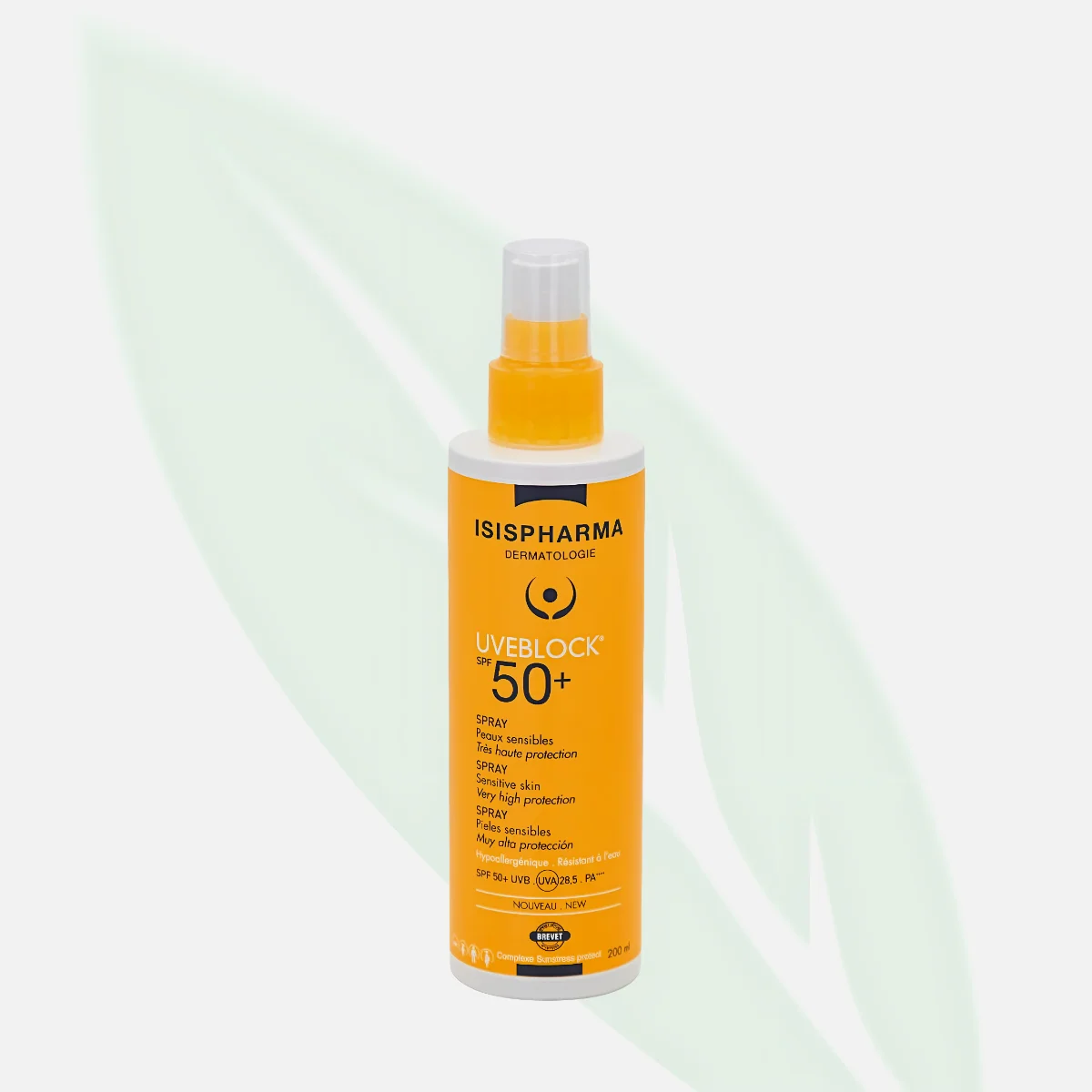 ISISPHARMA UVeblock بخاخ الحماية من الشمس SPF 50+ للبالغين