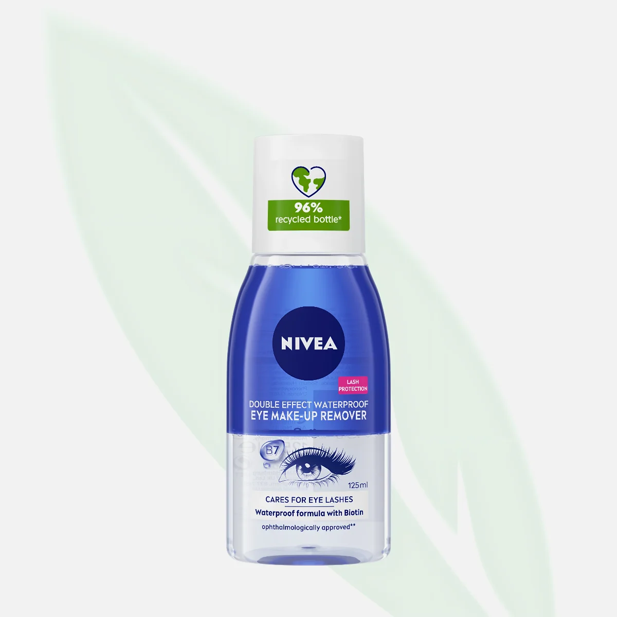 NIVEA مزيل مكياج العيون المقاوم للماء دبل إفكت بالبيوتين 125 مل NIVEA مزيل مكياج العيون المقاوم للماء دبل إفكت بالبيوتين 125 مل