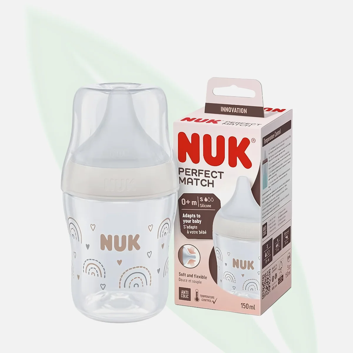 NUK لعبة الخشخيشة التعليمية للإمساك والتسنين للأطفال منذ الولادة NUK لعبة الخشخيشة التعليمية للإمساك والتسنين للأطفال منذ الولادة