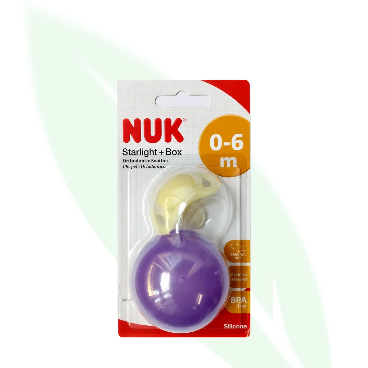 NUK Star Light Box Soother Silicone Size 2