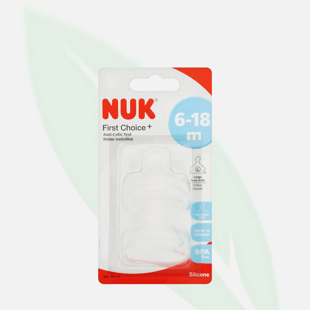 NUK First Choice Silicone Teat 6-18M