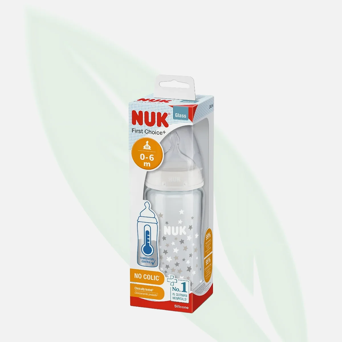 NUK First Choice 100% Silicone Pacifier 0-6M