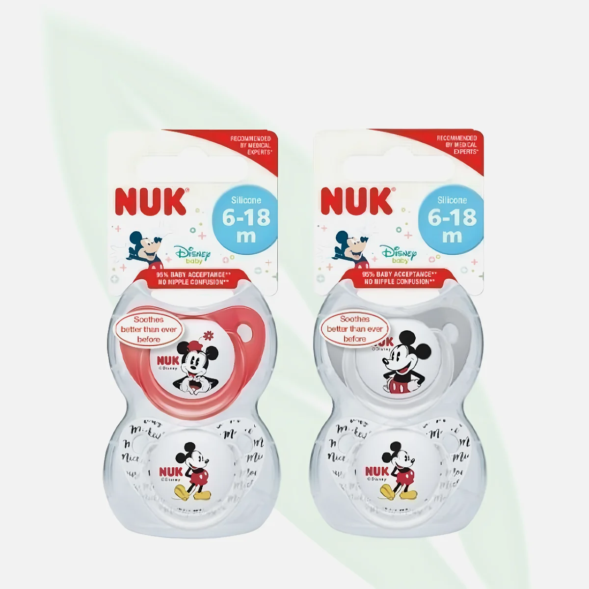 NUK Silicone Orthodontic Soother 2-Pack