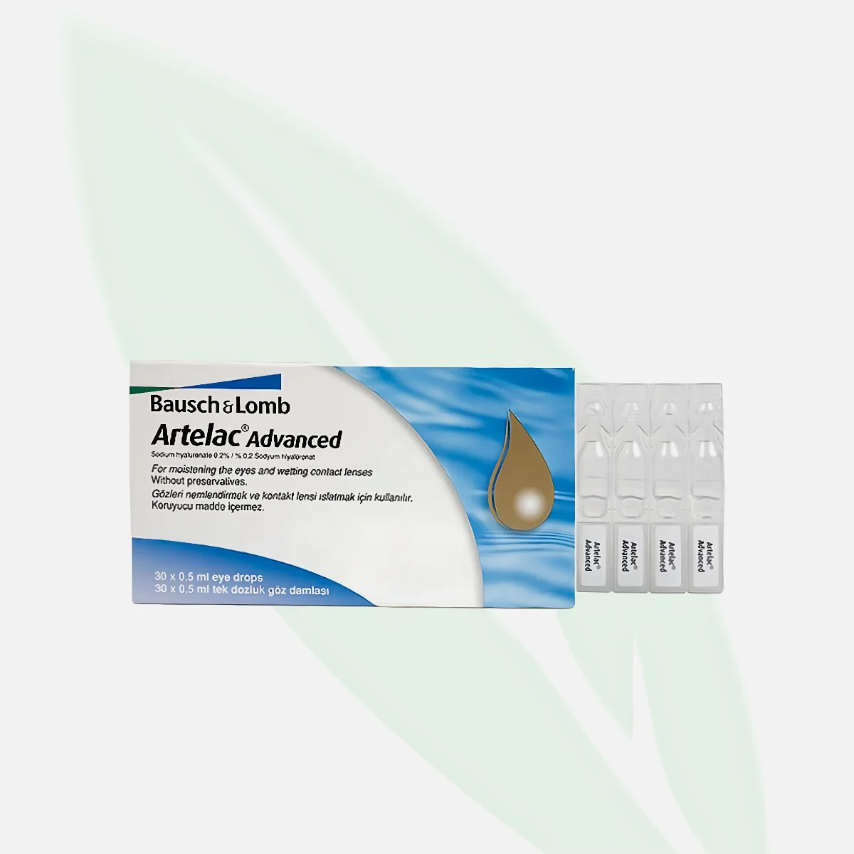 ARTELAC Advanced قطرات عين بحمض الهيالورونيك لجفاف العين 30 أنبوبة