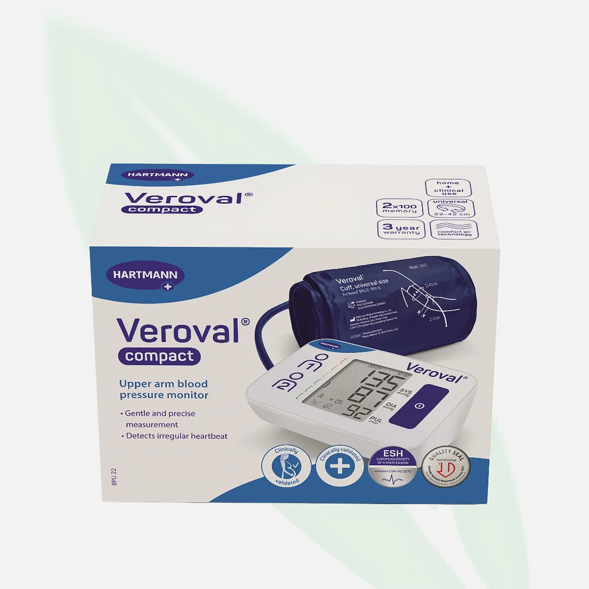 HARTMANN Veroval Compact Upper Arm Blood Pressure Monitor HARTMANN Veroval Compact Upper Arm Blood Pressure Monitor