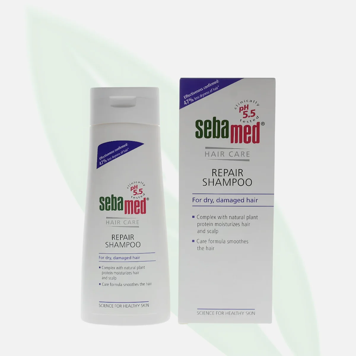 SEBAMED شامبو إصلاح الشعر التالف ببروتين النبات بحموضة 5.5 بحجم 200 مل