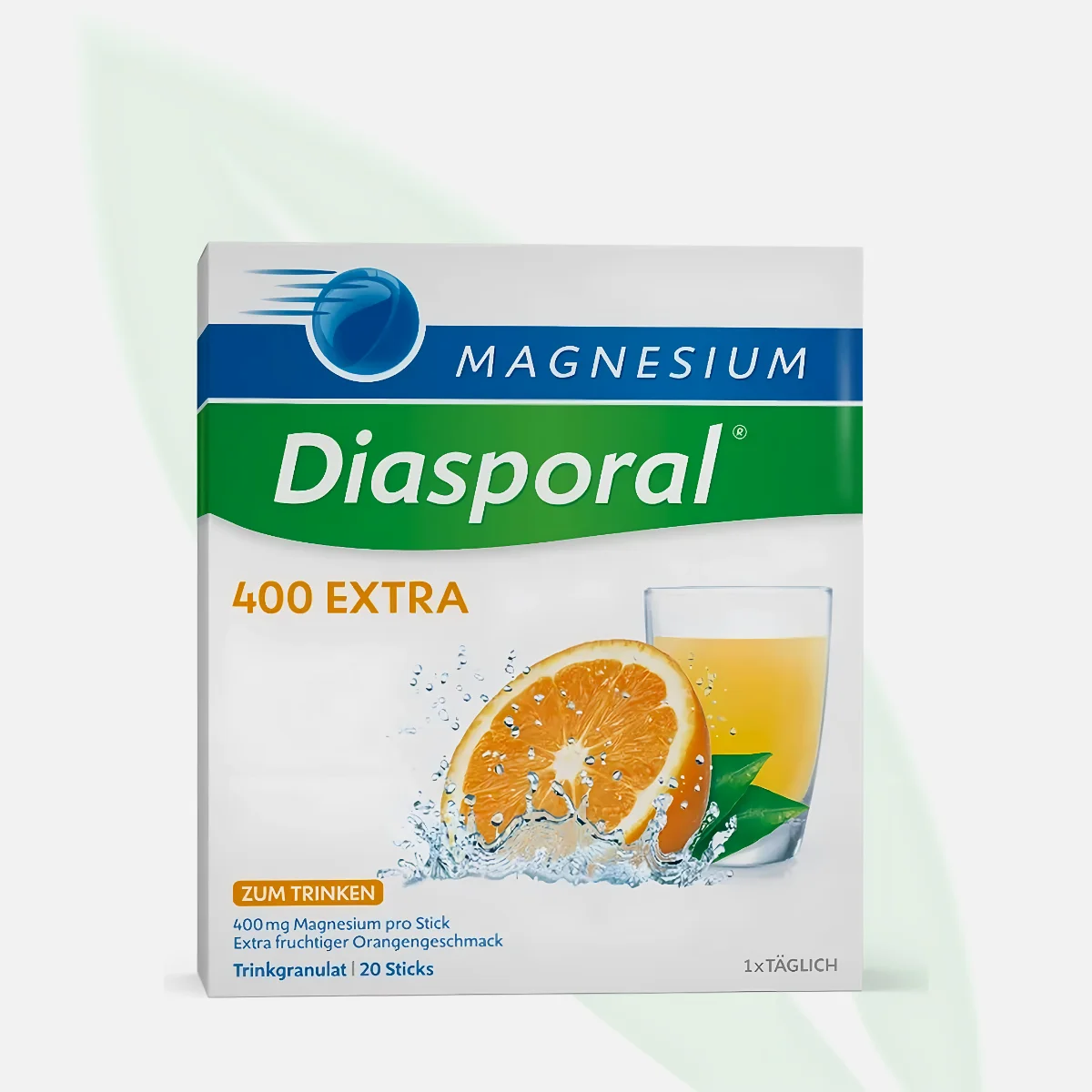 DIASPORAL Magnesium 400mg Drinking Granules 20 Sachets