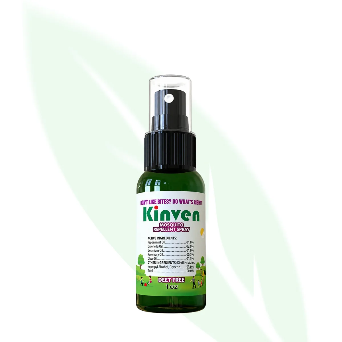 KINVEN ربطات طاردة للحشرات طبيعية خالية من DEET للحماية اليومية