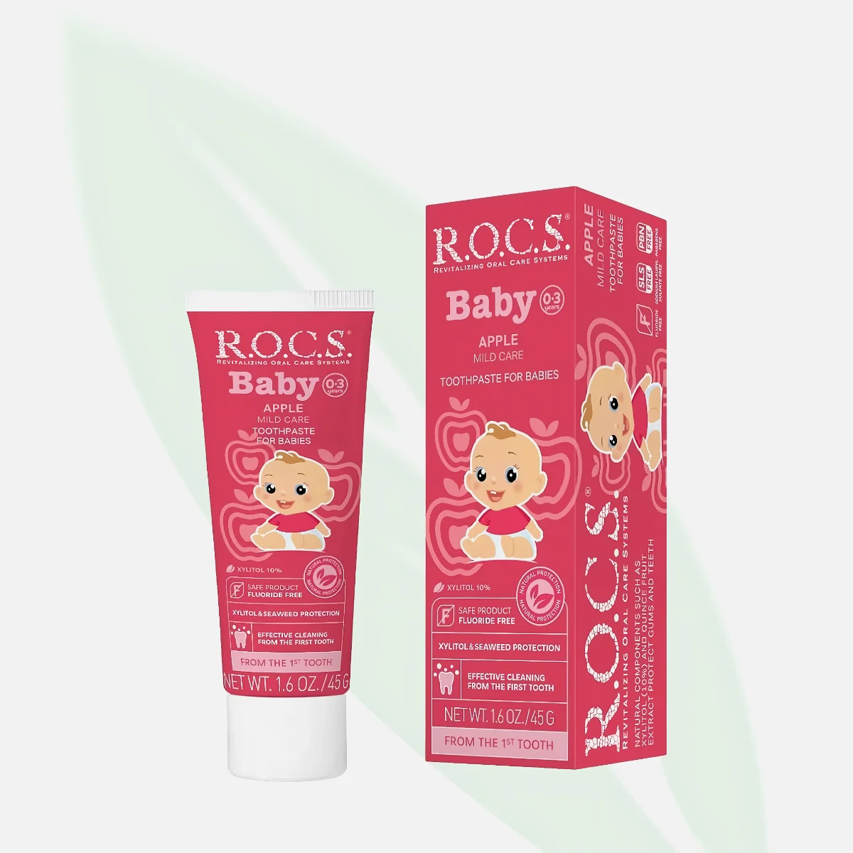 R.O.C.S Baby Mild Care Apple Toothpaste 0-3 Years R.O.C.S Baby Mild Care Apple Toothpaste 0-3 Years