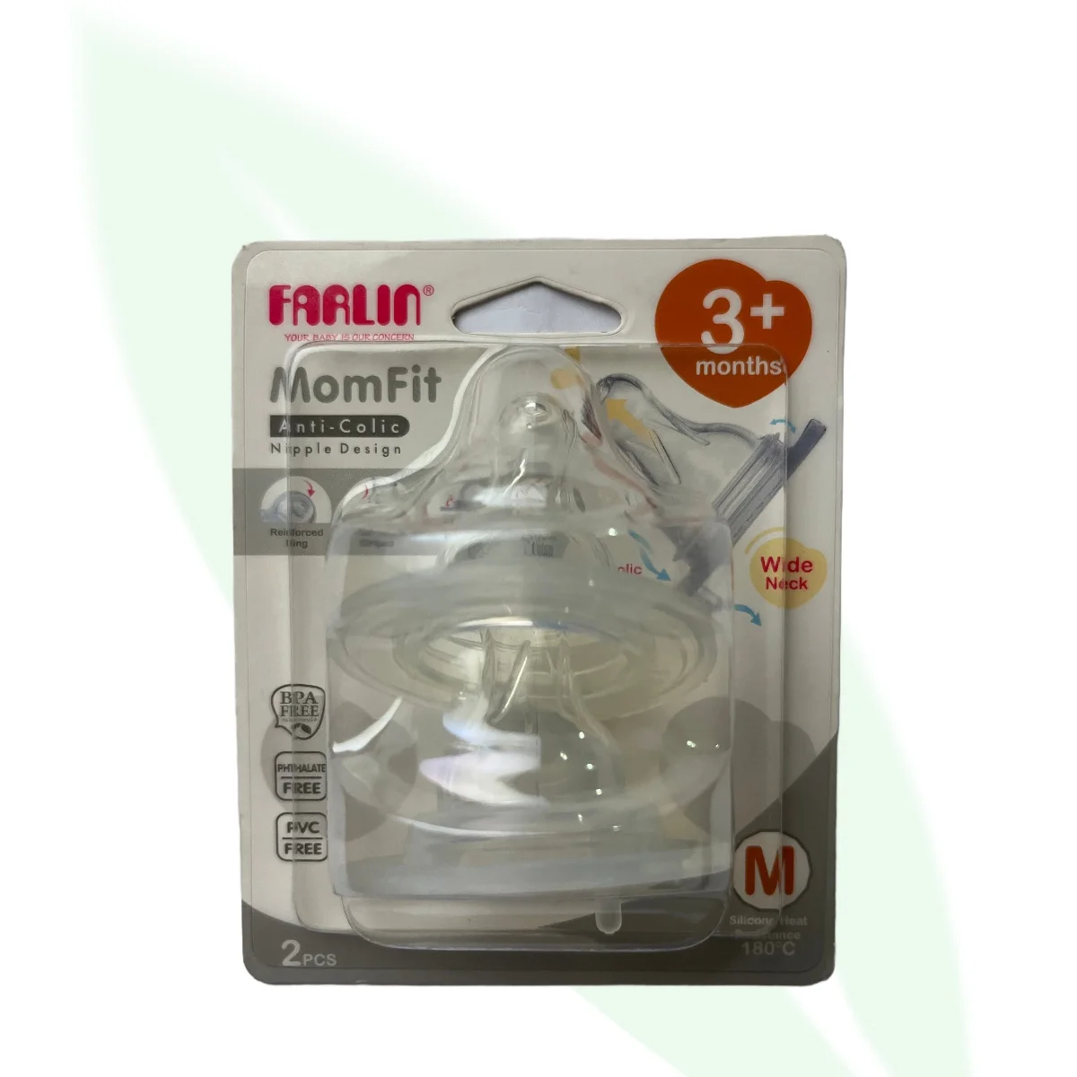 FARLIN Stretchy Anti-Colic Nipple Standard Neck
