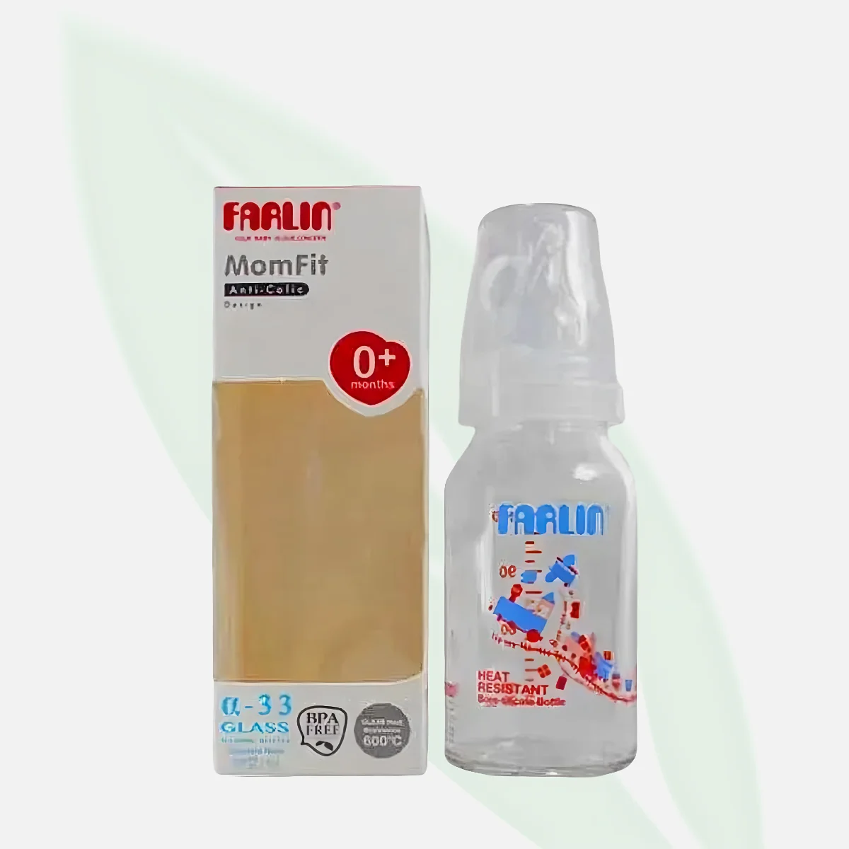FARLIN Glass Feeding Bottle 0+M