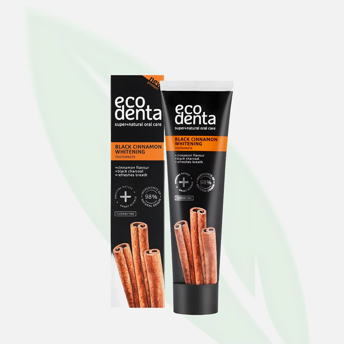 ECODENTA Black Cinnamon Whitening Toothpaste 100ml ECODENTA Black Cinnamon Whitening Toothpaste 100ml