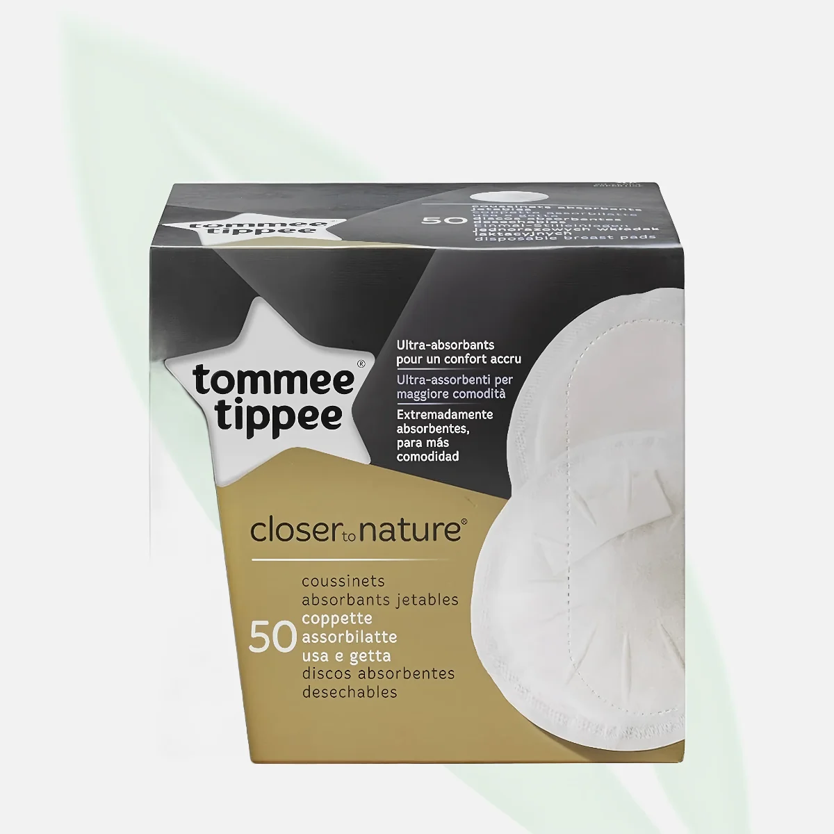 TOMMEE TIPPEE فوط الصدر للإرضاع مقاس متوسط فائقة الامتصاص