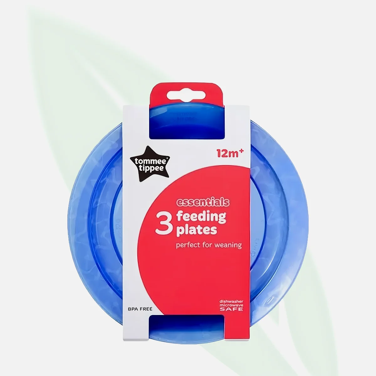 TOMMEE TIPPEE أطباق تقسيم الطعام للأطفال بثلاثة أقسام عبوة من 3 قطع