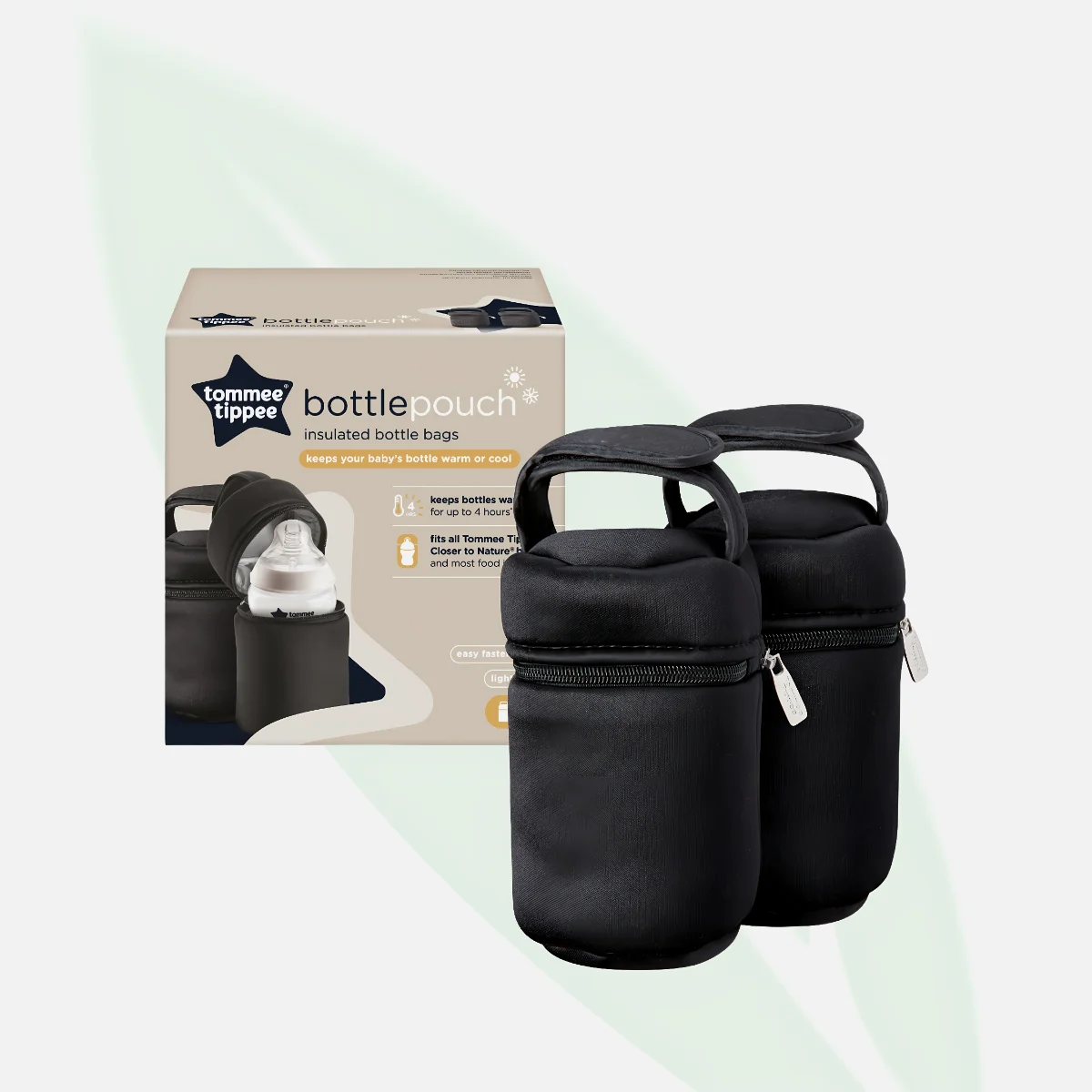 TOMMEE TIPPEE حقيبتا حفظ حرارة الرضّاعات للتنقّل عبوة من قطعتين