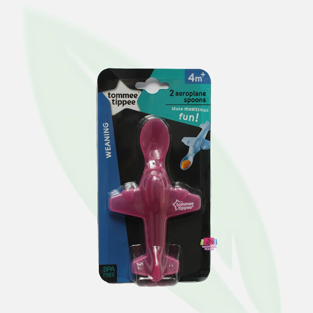 TOMMEE TIPPEE Aeroplane Spoons 2 Pack 4m+ TOMMEE TIPPEE Aeroplane Spoons 2 Pack 4m+