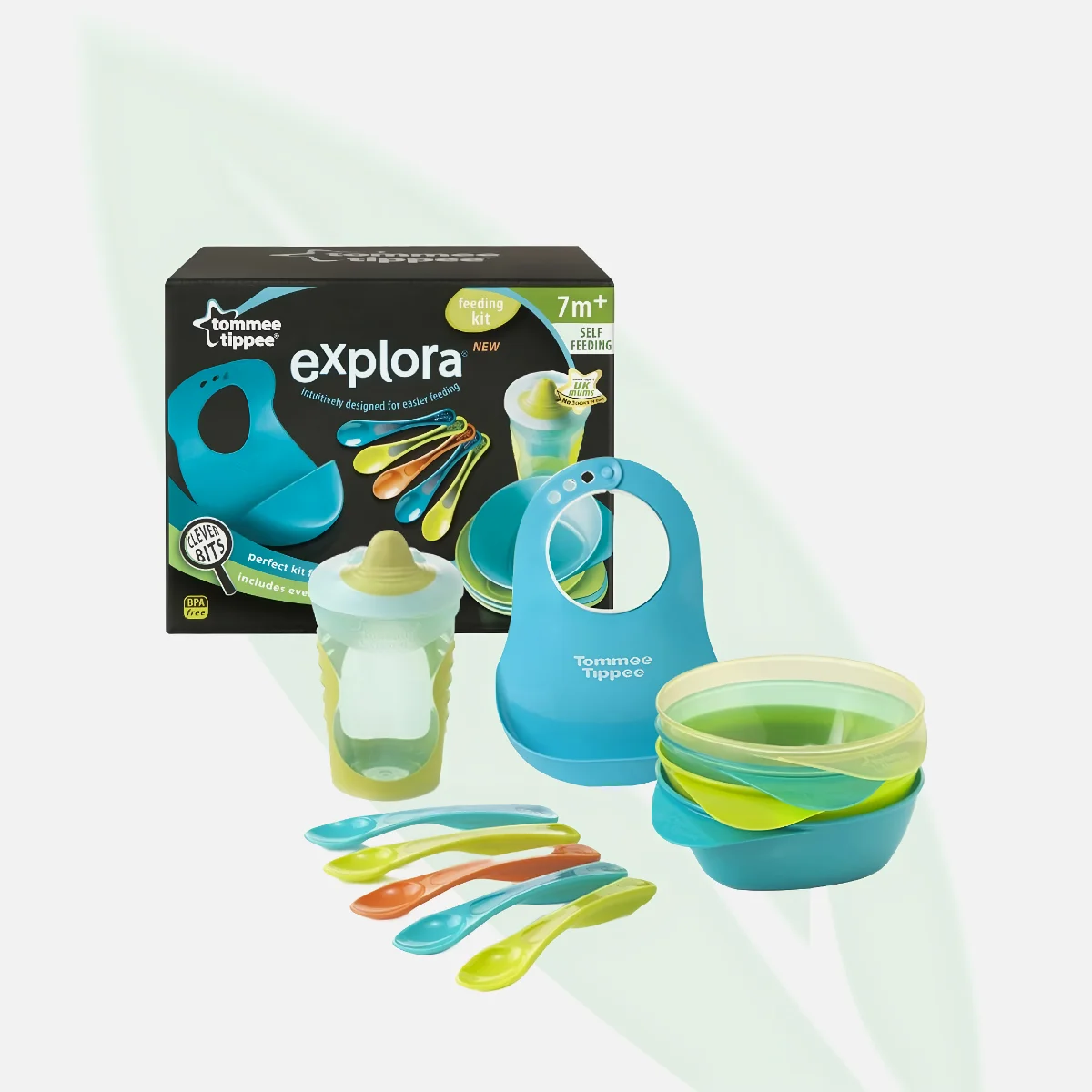 TOMMEE TIPPEE Explora Feeding Kit 7m+ TOMMEE TIPPEE Explora Feeding Kit 7m+