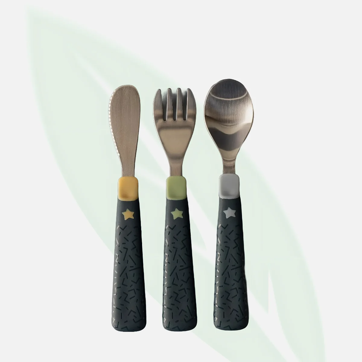 TOMMEE TIPPEE Big Kids Stainless Steel First Cutlery Set 12m+ TOMMEE TIPPEE Big Kids Stainless Steel First Cutlery Set 12m+