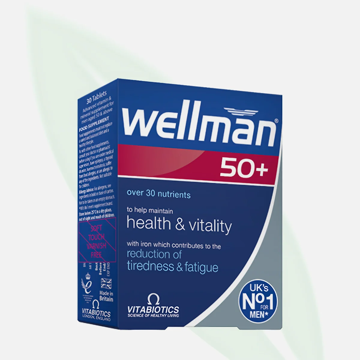 WELLMAN 50+ ملتي فيتامين شامل للرجال فوق الخمسين 30 قرص