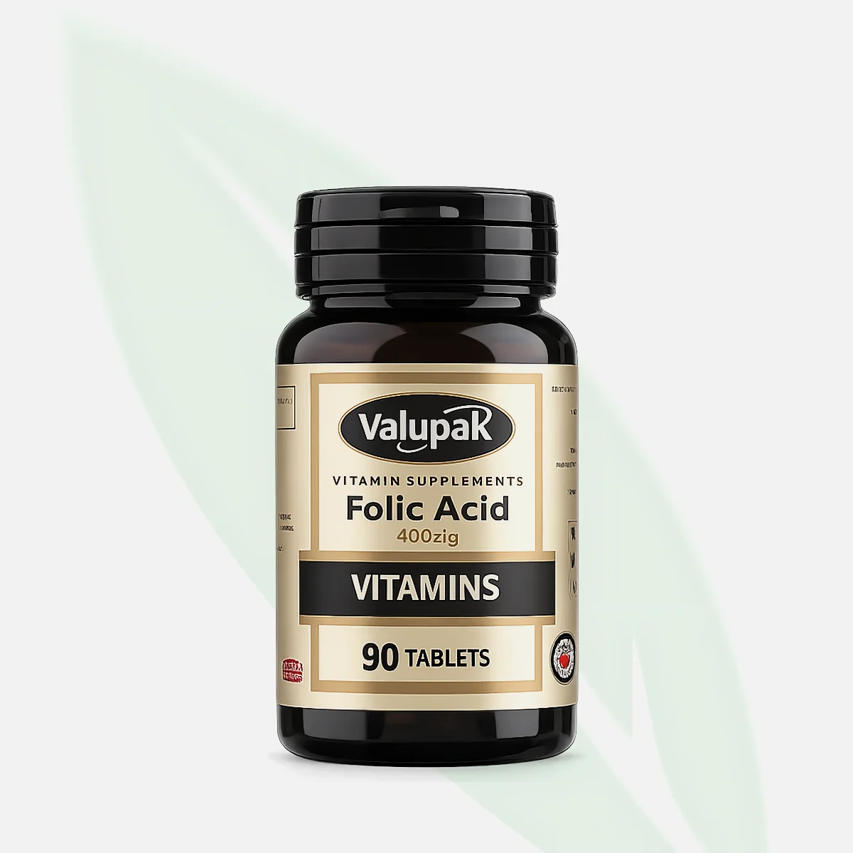 VALUPAK Folic Acid 400µg 90 Tablets VALUPAK Folic Acid 400µg 90 Tablets