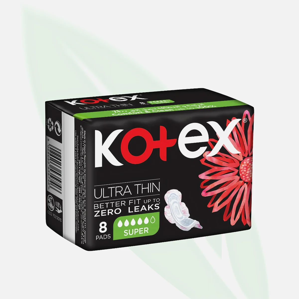 KOTEX Ultra Thin Pads Super With Wings 8 Pads