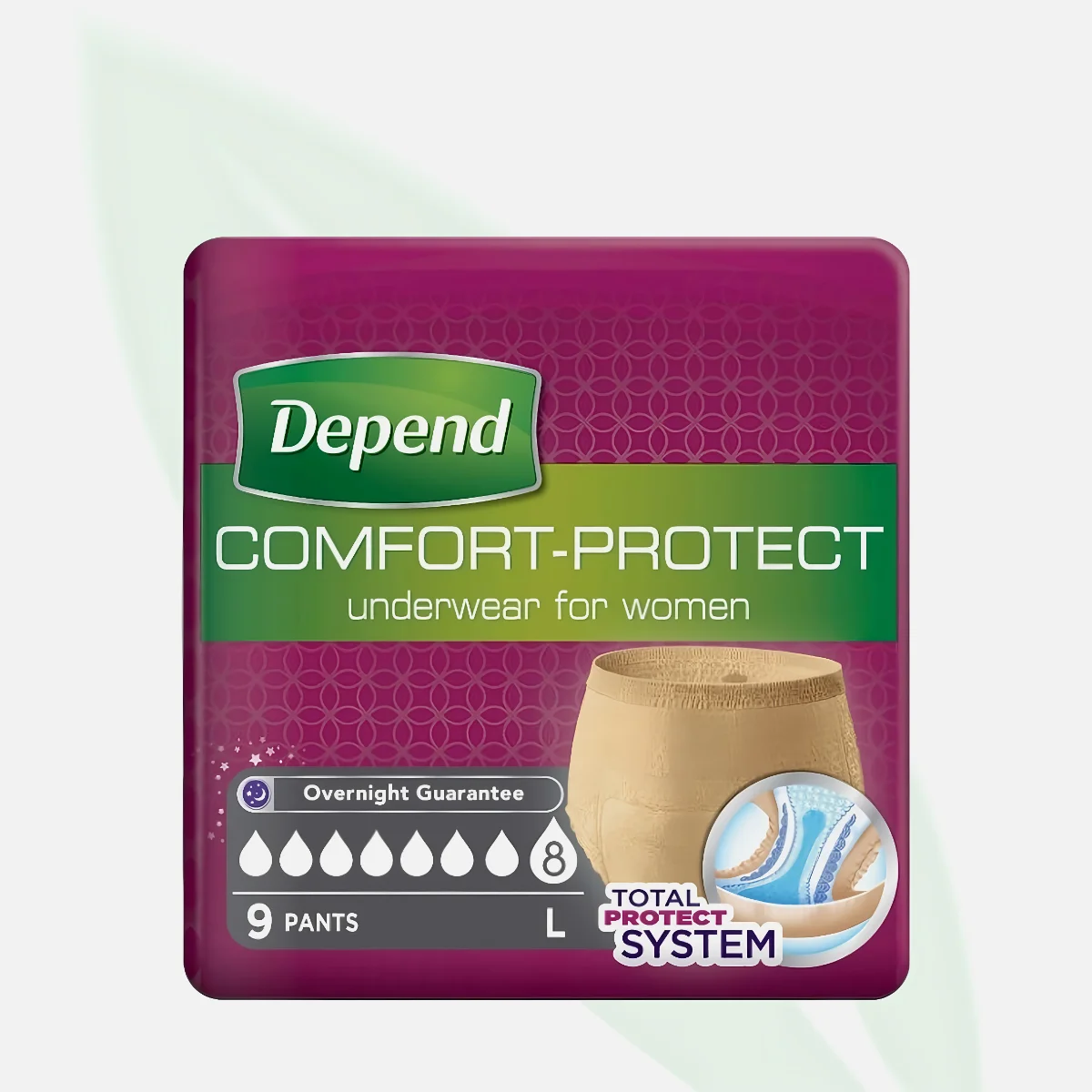 DEPEND ملابس داخلية ماصّة للسيدات لتسرّب المثانة مقاس L