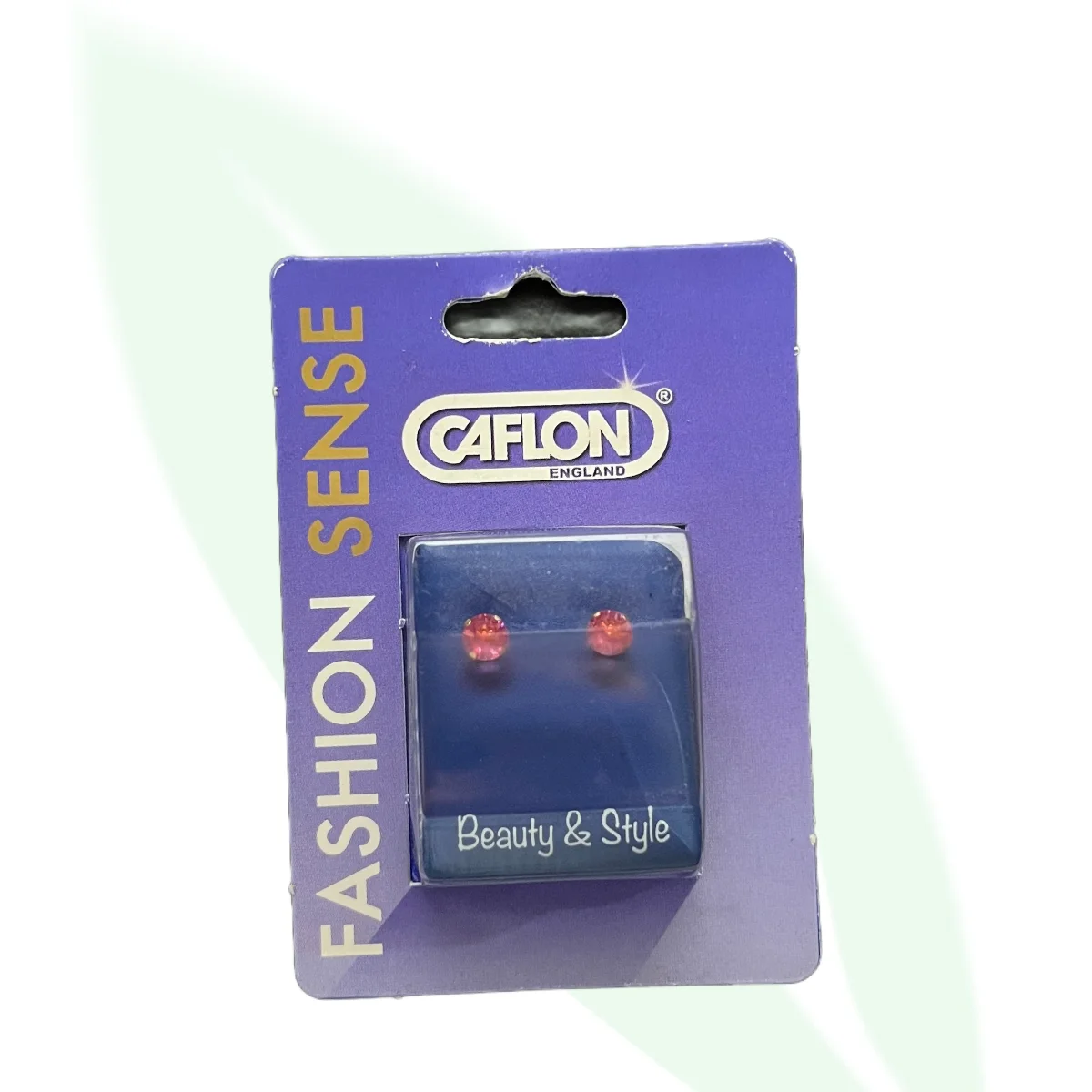 CAFLON FJ510 24ct Gold-Plated Rose Zircon Studs 5mm