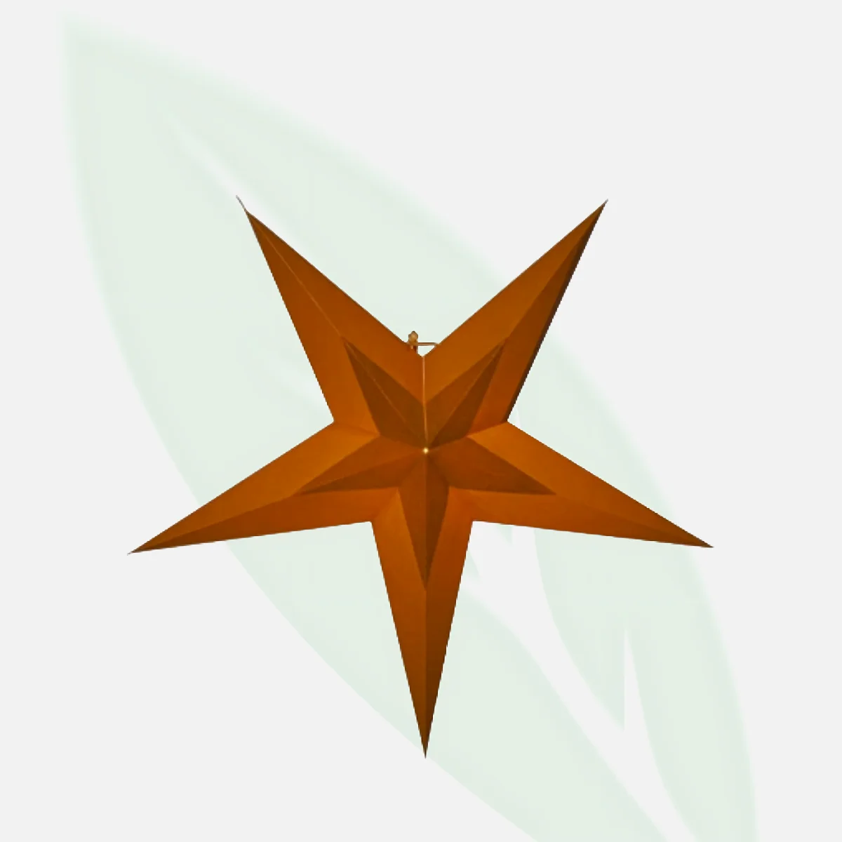 CAFLON FJ5STRW 24ct Gold-Plated White Star Studs 5mm